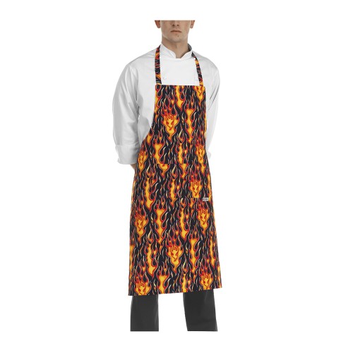 Fartuch kucharski długi FLAMES - 2 szt.