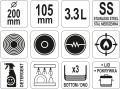Rondel z pokrywką ze stali nierdzewnej 20x10,5cm 3,3l