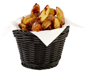 Koszyk PROFI LINE okrągły, wysoki, czarny, średnica 13 cm