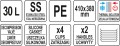 Plastikowy termos transportowy 30l