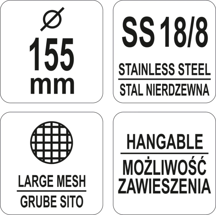 łyżka cedzakowa 155mm