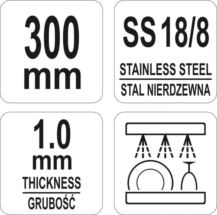Szczypce uniwersalne stalowe 300mm