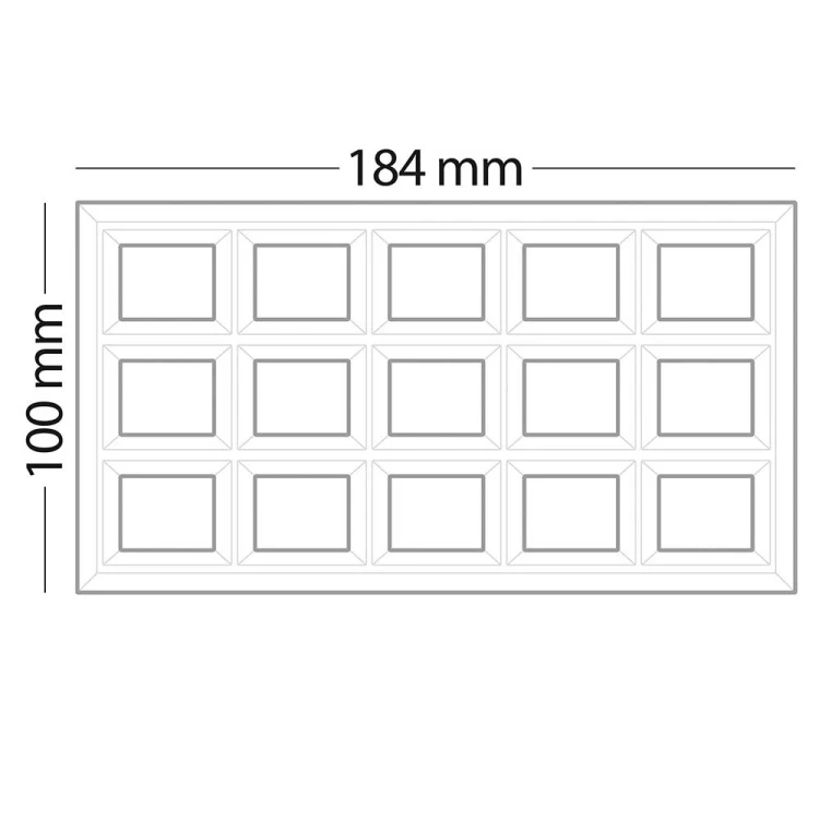 Gofrownica; wzór BRUSSELS; P 1.6 kW