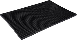 Mata barowa, podkładka barmańska 46 x 31 x 1 cm czarna