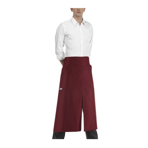 Zapaska kelnerska długa CUT BORDEAUX