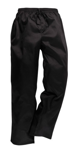 Spodnie kucharskie czarne Drawstring