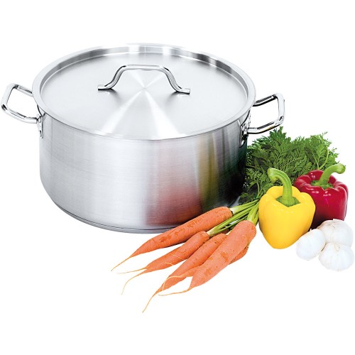 Garnek niski z pokrywką, średnica 20 cm