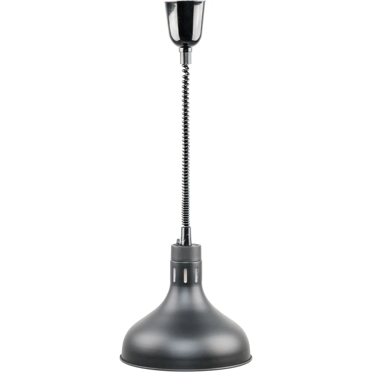 Wisząca lampa grzewcza czarna do potraw średnica 29 cm