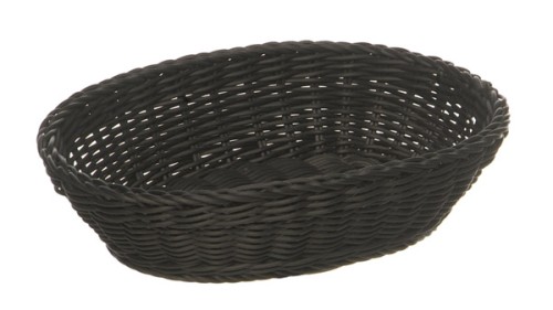 Koszyk PROFI LINE owalny, czarny 32x23 cm