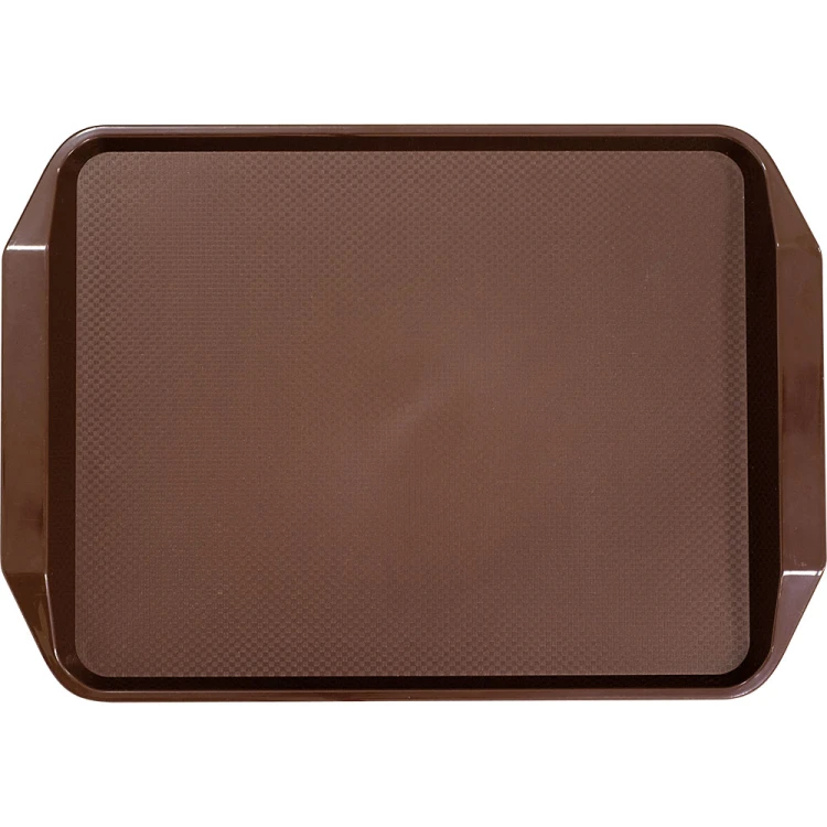 Taca prostokątna kelnerska brąz 43 x 30,5 x 3 cm  tworzywo sztuczne