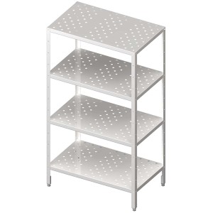 Regał magazynowy,półki perforowane 600x700x1800 skręcany
