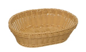 Koszyk PROFI LINE owalny, beżowy 32x23 cm