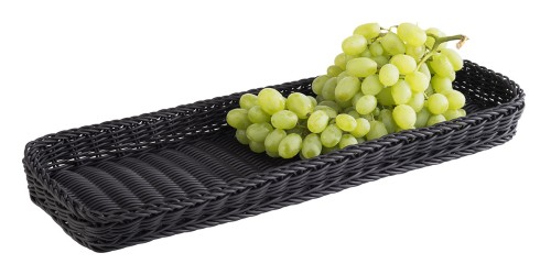 Koszyk PROFI LINE niski, czarny  60x20cm