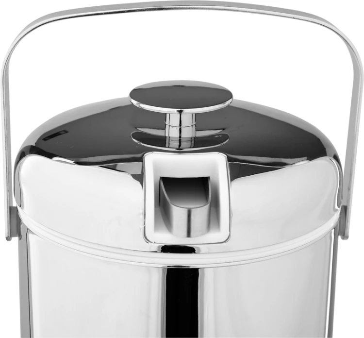 Pojemnik termoizolacyjny do lodu chromowany 1,1l