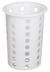 Dyspenser, ociekacz na sztućce biały H13,7cm