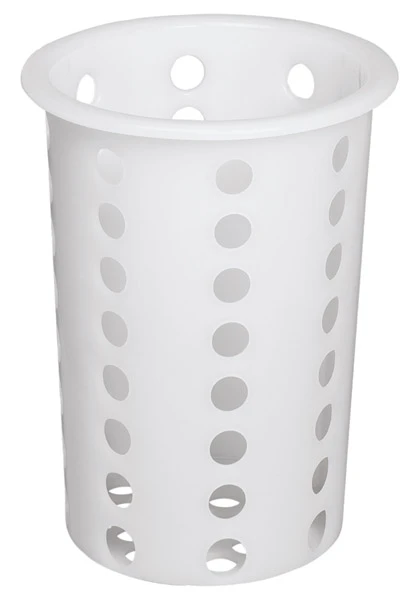 Dyspenser, ociekacz na sztućce biały H13,7cm