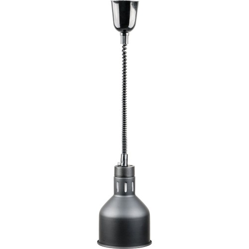 Wisząca lampa grzewcza czarna do potraw średnica 17,3 cm