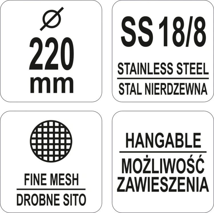 łyżka cedzakowa 220mm