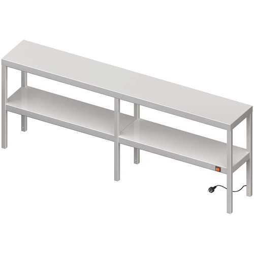 Nadstawka grzewcza na stół podwójna  1500x300x700 mm