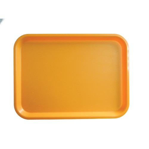 Taca prostokątna kelnerska pomarańczowa 41,5 x 30,5 cm polipropylenowa
