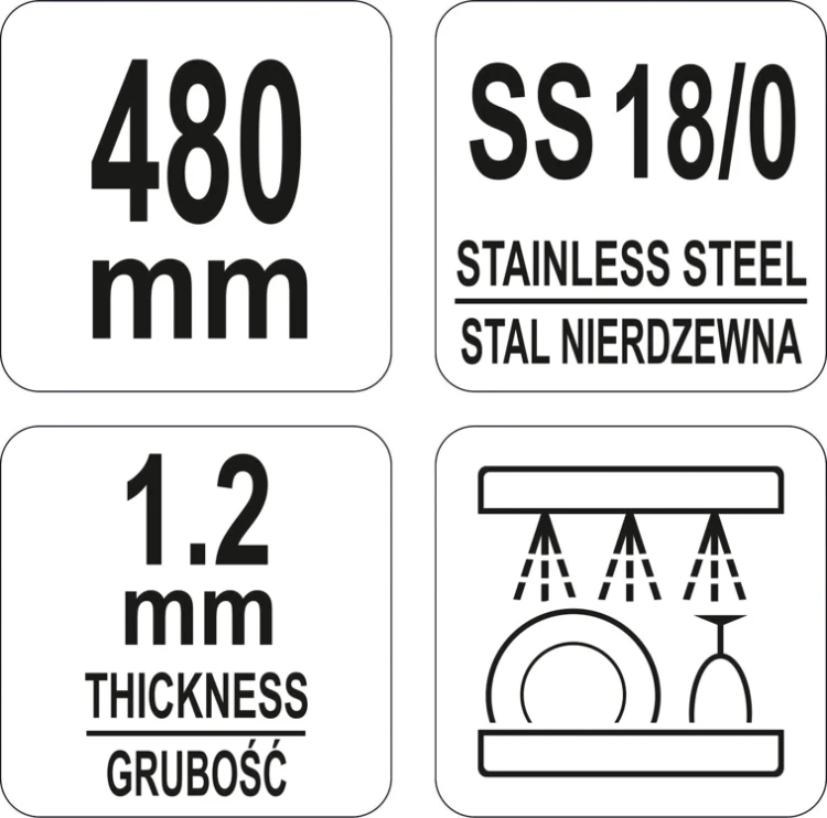 Szpatuła cukiernicza wąska 355/ 485mm