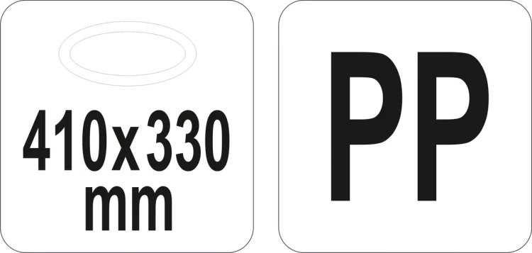 Taca kelnerska antypoślizgowa prostokątna 410x330mm pp