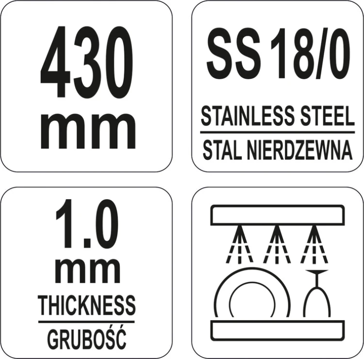Szpatuła cukiernicza kątowa – wąska 300/ 430 mm