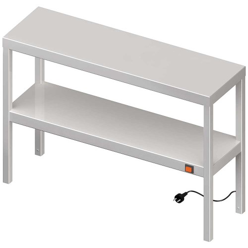 Nadstawka grzewcza na stół podwójna  1400x300x700 mm