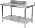 Składany stół przyścienny z półką 1500x700xh850+100mm