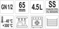 Pojemnik gastronomiczny ze stali nierdzewnej gn 1/2 65mm 4,5l