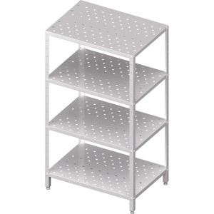 Regał magazynowy,półki perforowane 1200x400x1800 skręcany