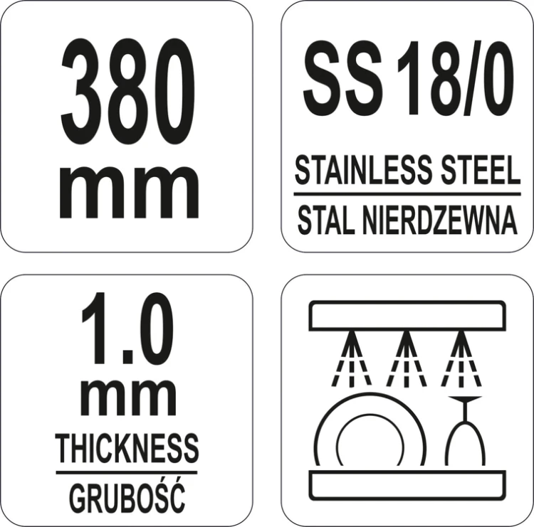 Szpatuła cukiernicza wąska 255/ 385 mm