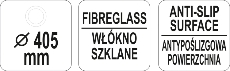 Taca kelnerska antypoślizgowa okrągła 405mm