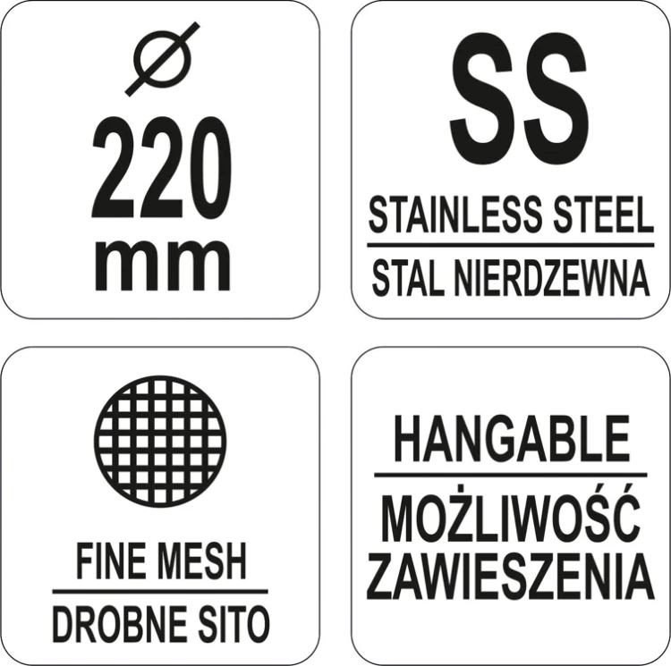 Sitko do przesiewania 220mm