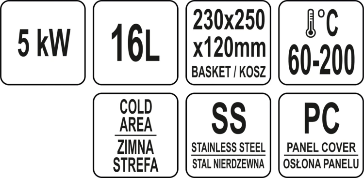 Frytownica 17,5l z szafką