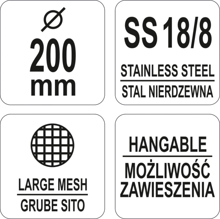 łyżka cedzakowa 200mm