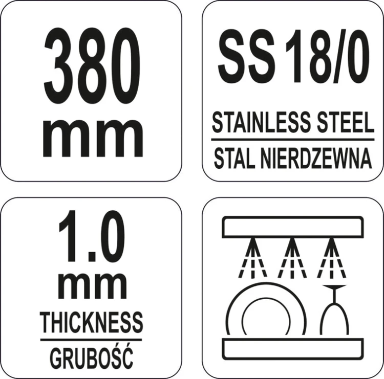 Szpatuła kątowa – wąska 255/ 385 mm